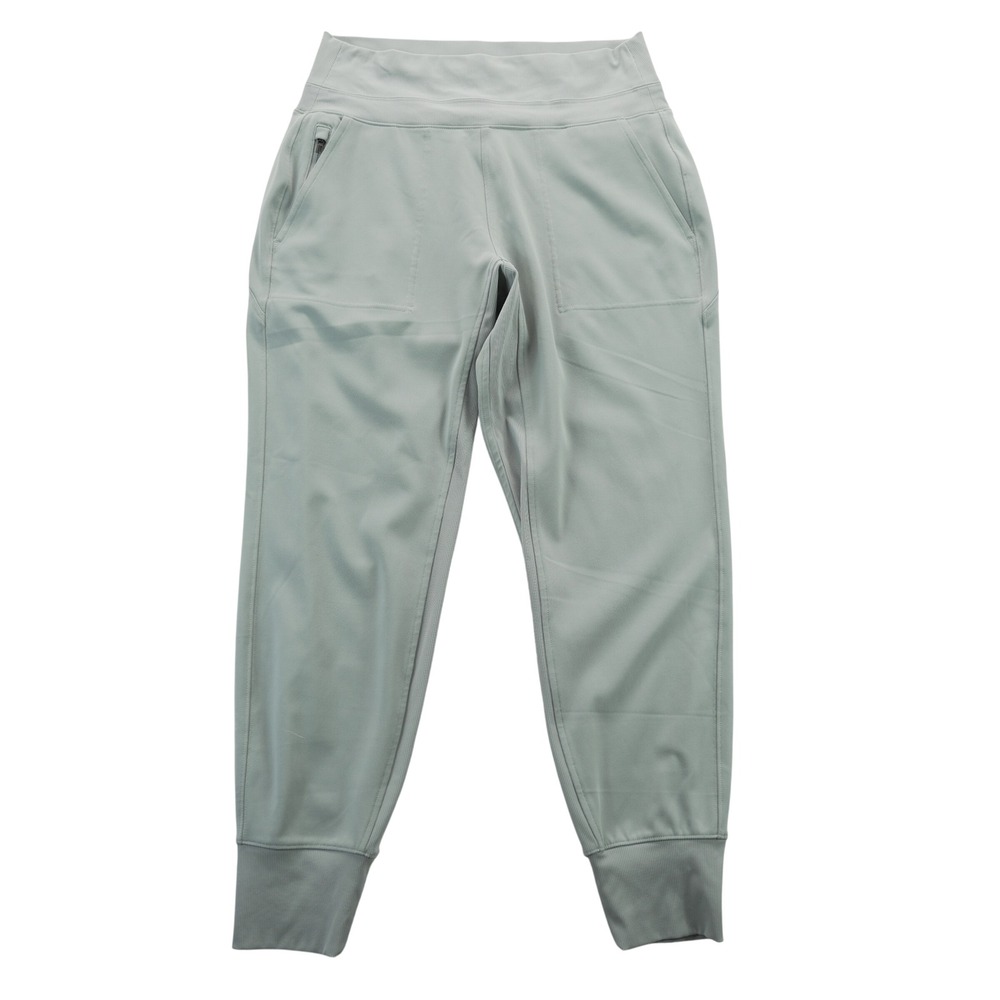 Athleta Venice High Rise Jogger Pants Grey High Rise Ribbed Cuff Womens M - Picture 2 of 10